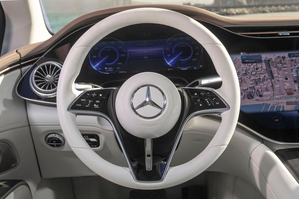 Mercedes EQS 2021. Tableau de bord. Liftback, 1 génération