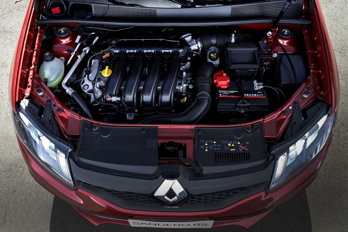 Рено Сандеро RS 2019. Двигатель. Хэтчбек 5 дв., 1 поколение, рестайлинг 1