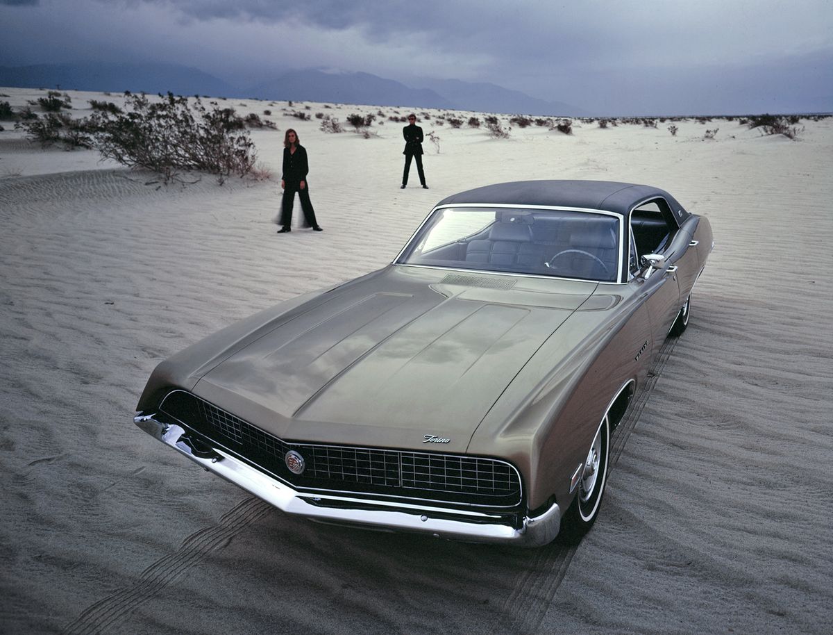 Ford Torino 1970. Carrosserie, extérieur. Berline sans pilier central, 2 génération