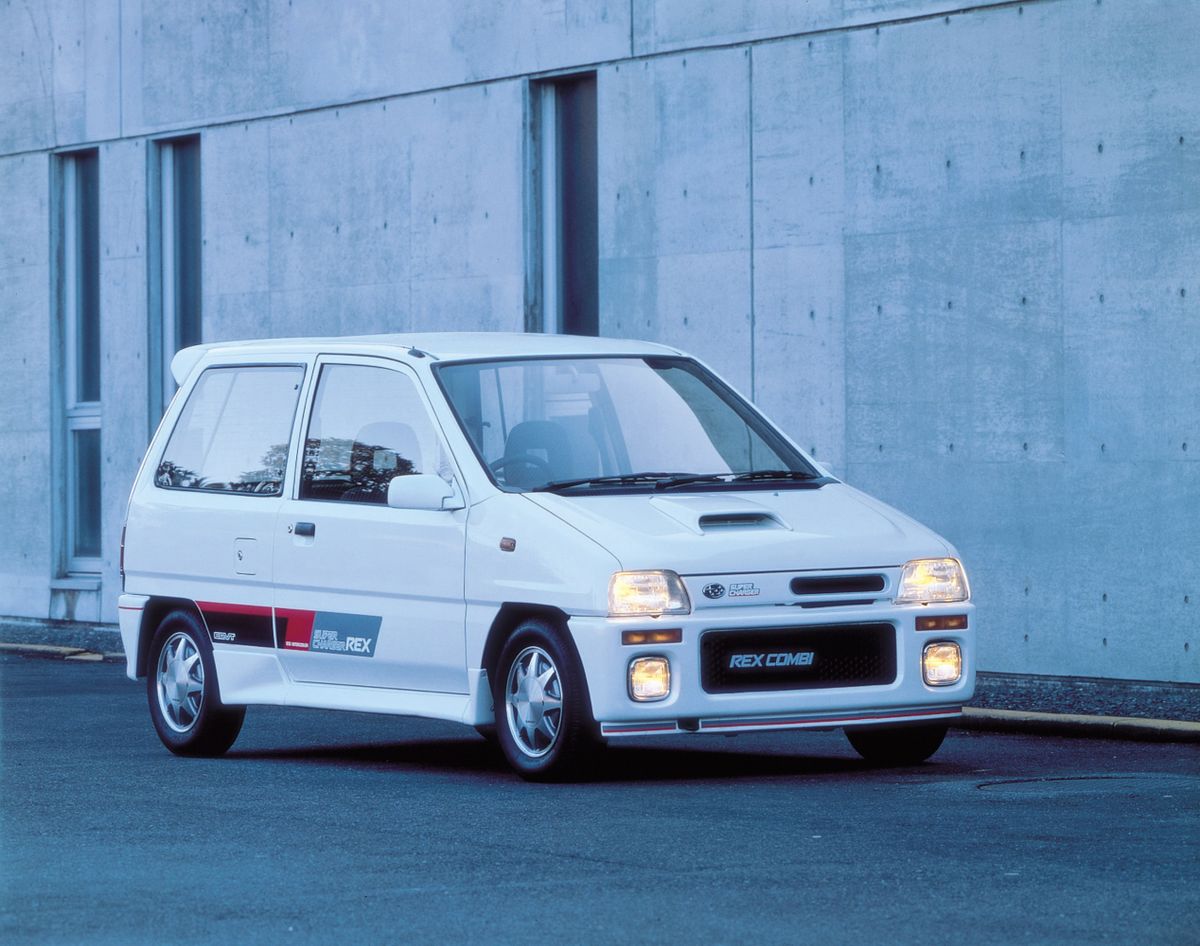 סובארו רקס ‏1986. מרכב, צורה. מיני 3 דלתות, 3 דור