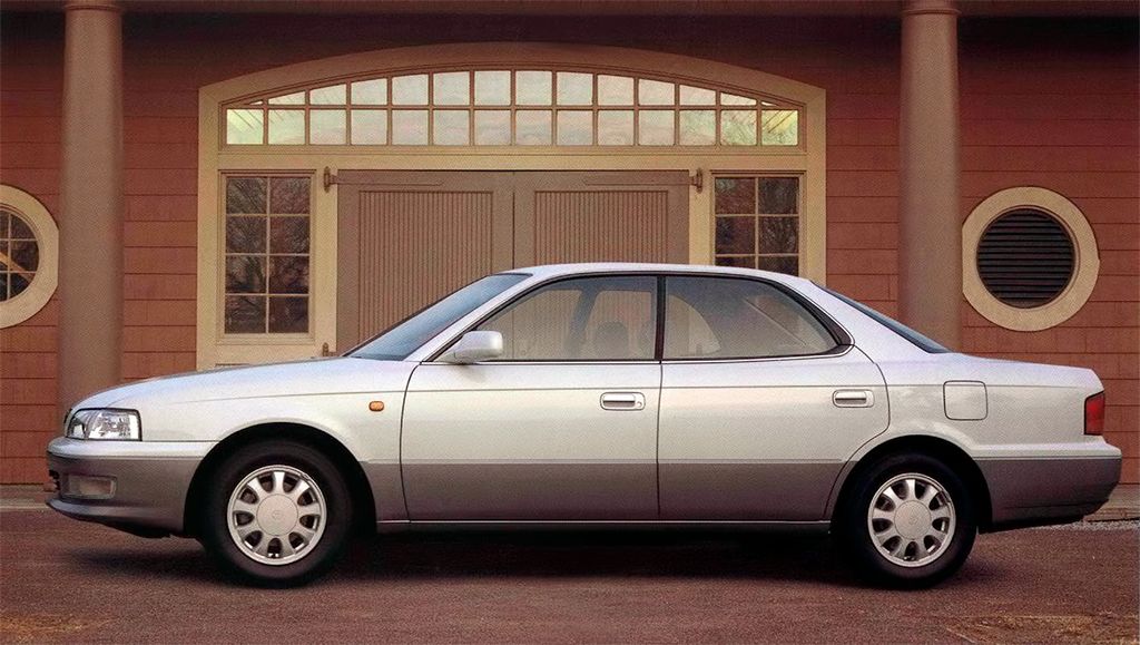 Toyota Vista 1994. Carrosserie, extérieur. Berline sans pilier central, 4 génération