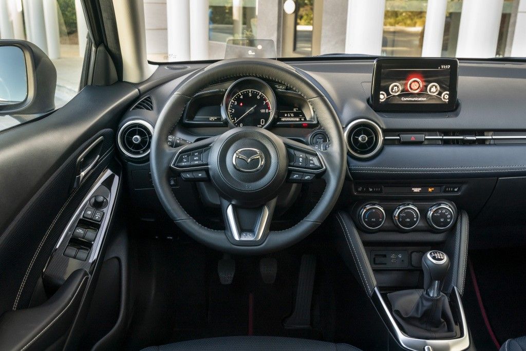 Mazda 2 2019. Dashboard. Mini 5-doors, 3 generation, restyling