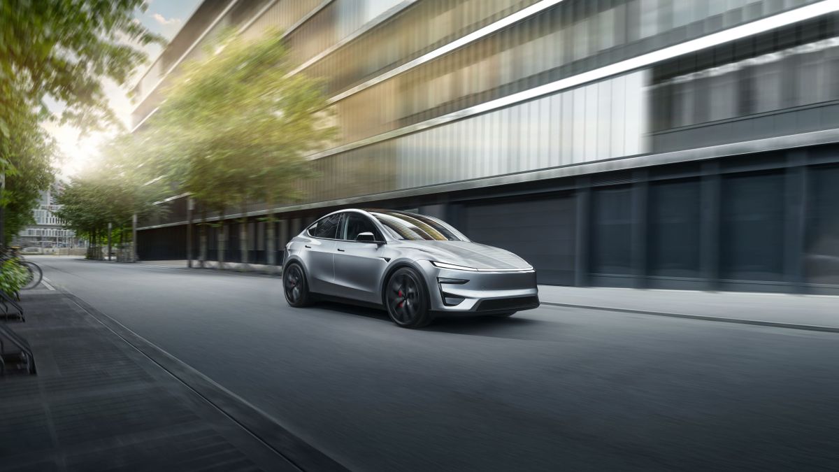 Tesla Model Y 2025. Кузов, экстерьер. Внедорожник 5 дв., 1 поколение, рестайлинг