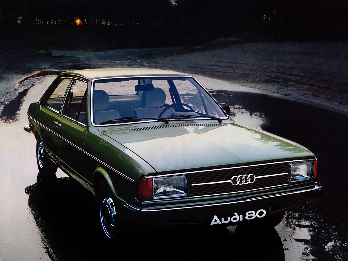 Audi 80 1976. Carrosserie, extérieur. Coupé, 1 génération, restyling 1