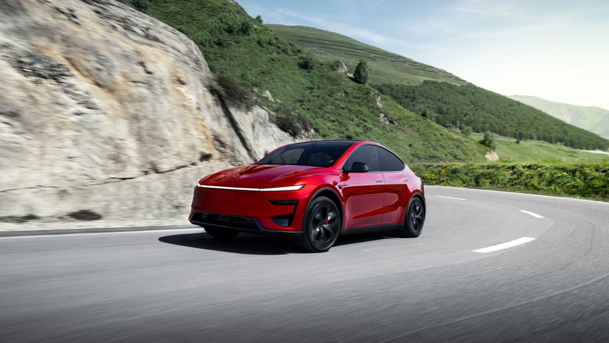 Tesla Model Y 2025. Кузов, экстерьер. Внедорожник 5 дв., 1 поколение, рестайлинг