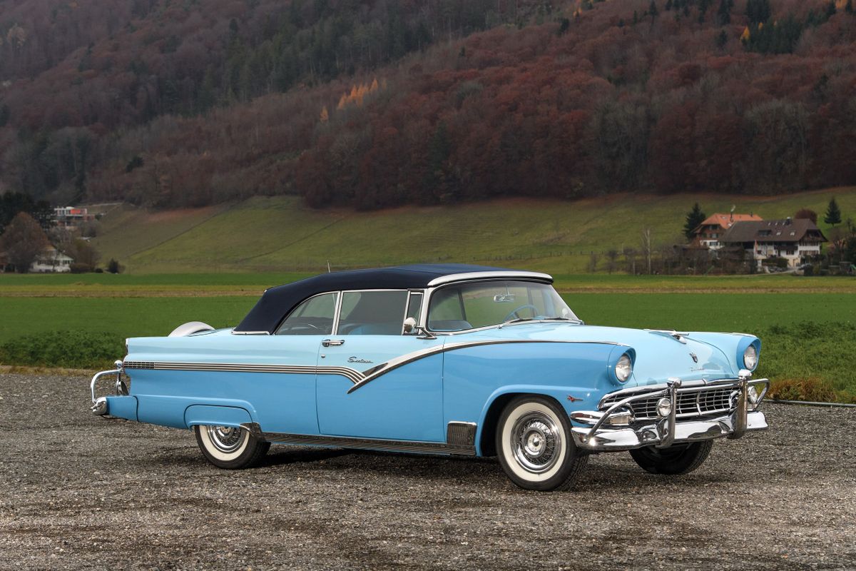 Ford Fairlane 1955. Carrosserie, extérieur. Cabriolet, 1 génération