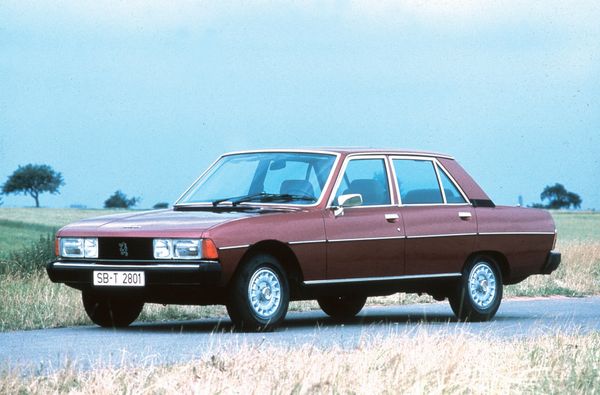 Peugeot 604 1975. Carrosserie, extérieur. Berline, 1 génération