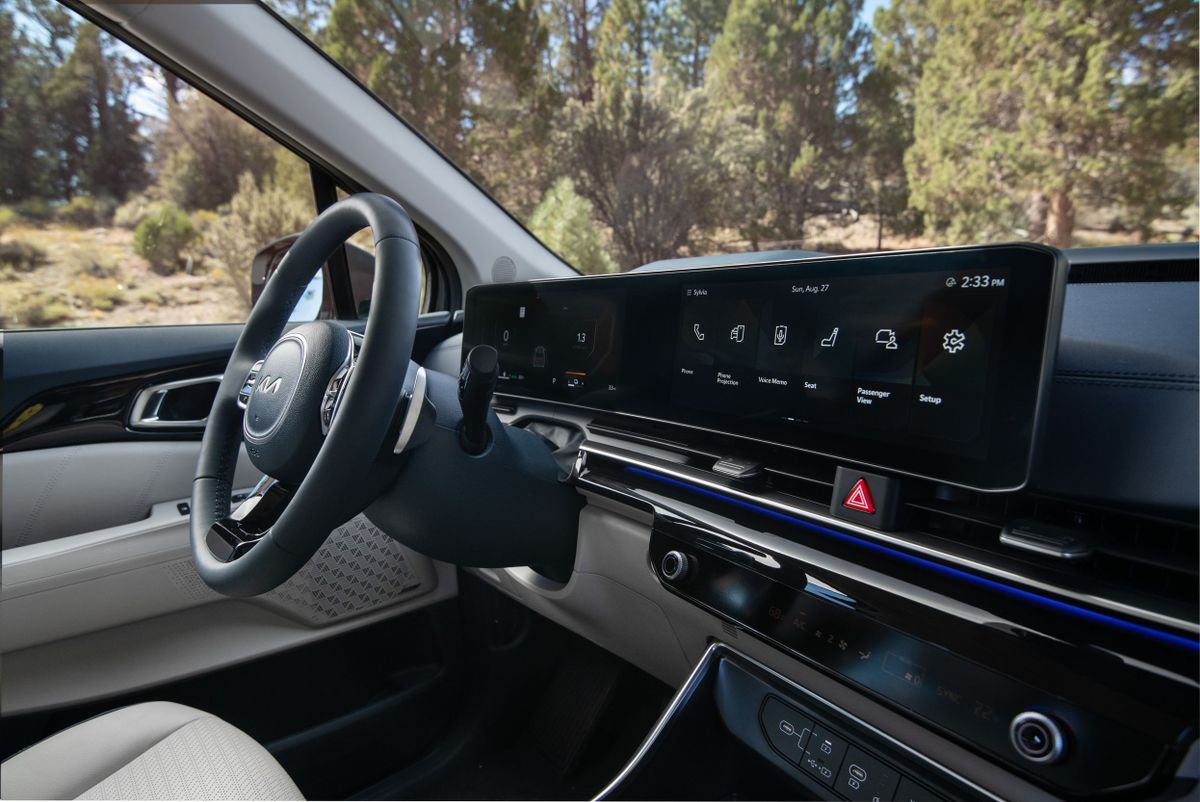 Kia Carnival 2023. Панель приборов. Минивэн, 4 поколение, рестайлинг
