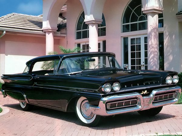 Mercury Monterey 1957. Carrosserie, extérieur. Coupé sans montants, 3 génération