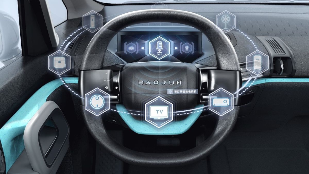 Baojun E300 Plus 2022. Tableau de bord. Mini 3-portes, 1 génération