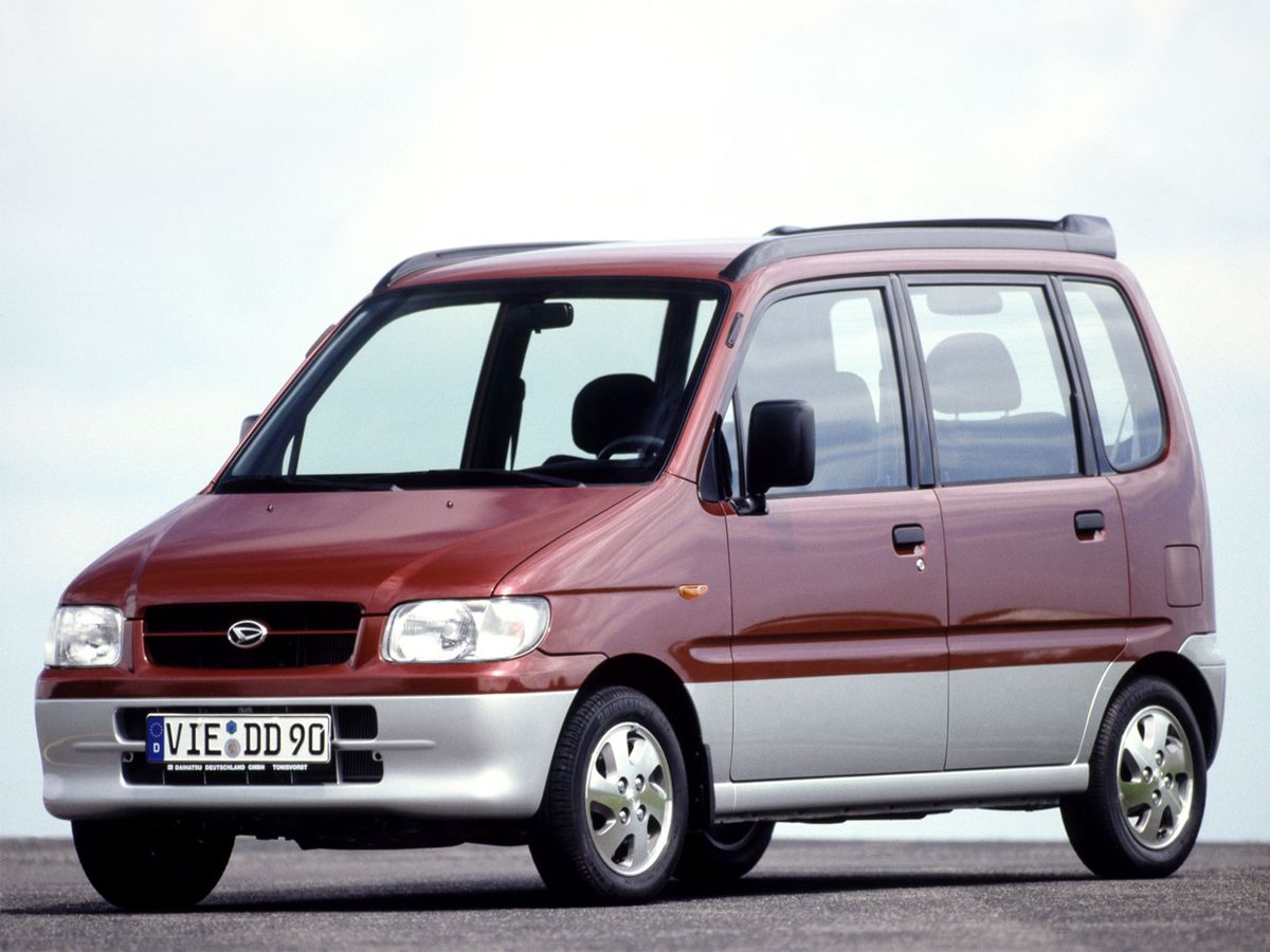 Daihatsu Move 1998. Carrosserie, extérieur. Monospace compact, 2 génération