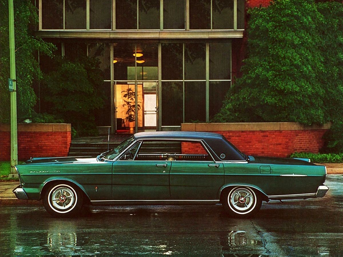 Ford Galaxie 1965. Carrosserie, extérieur. Berline sans pilier central, 3 génération