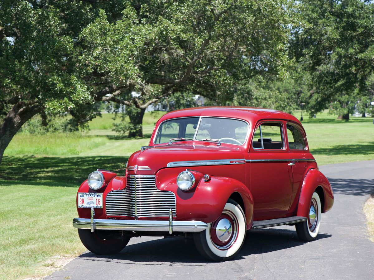 Chevrolet Special DeLuxe 1941. Carrosserie, extérieur. Berline 2-portes, 1 génération