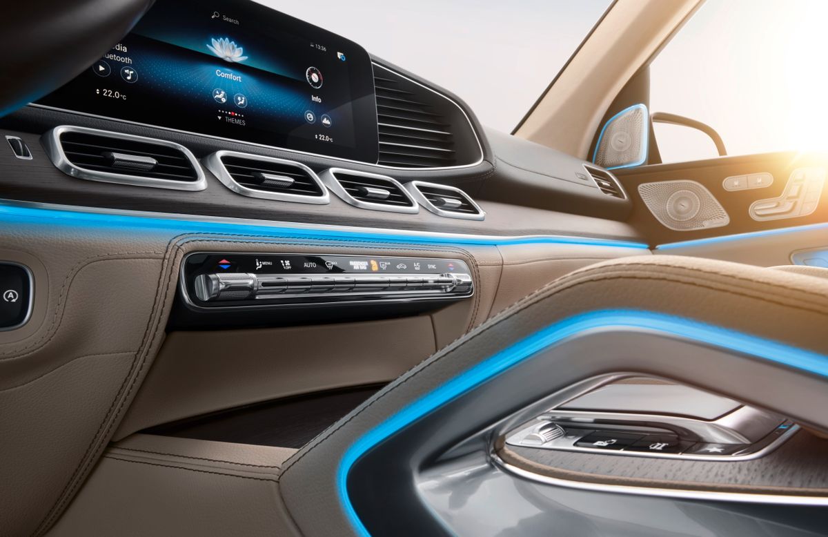 Mercedes GLS 2019. Center console. SUV 5-doors, 2 generation