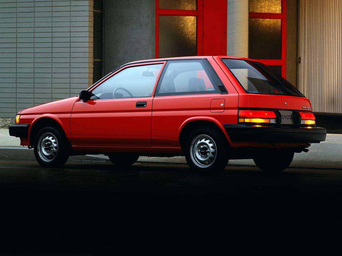 Toyota Tercel 1986. Carrosserie, extérieur. Mini 3-portes, 3 génération