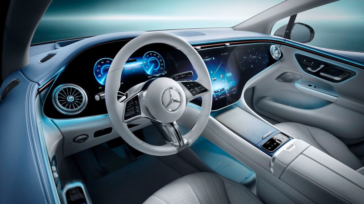 Mercedes EQE 2021. Front seats. Sedan, 1 generation