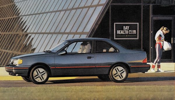 Mercury Topaz 1987. Carrosserie, extérieur. Coupé, 2 génération
