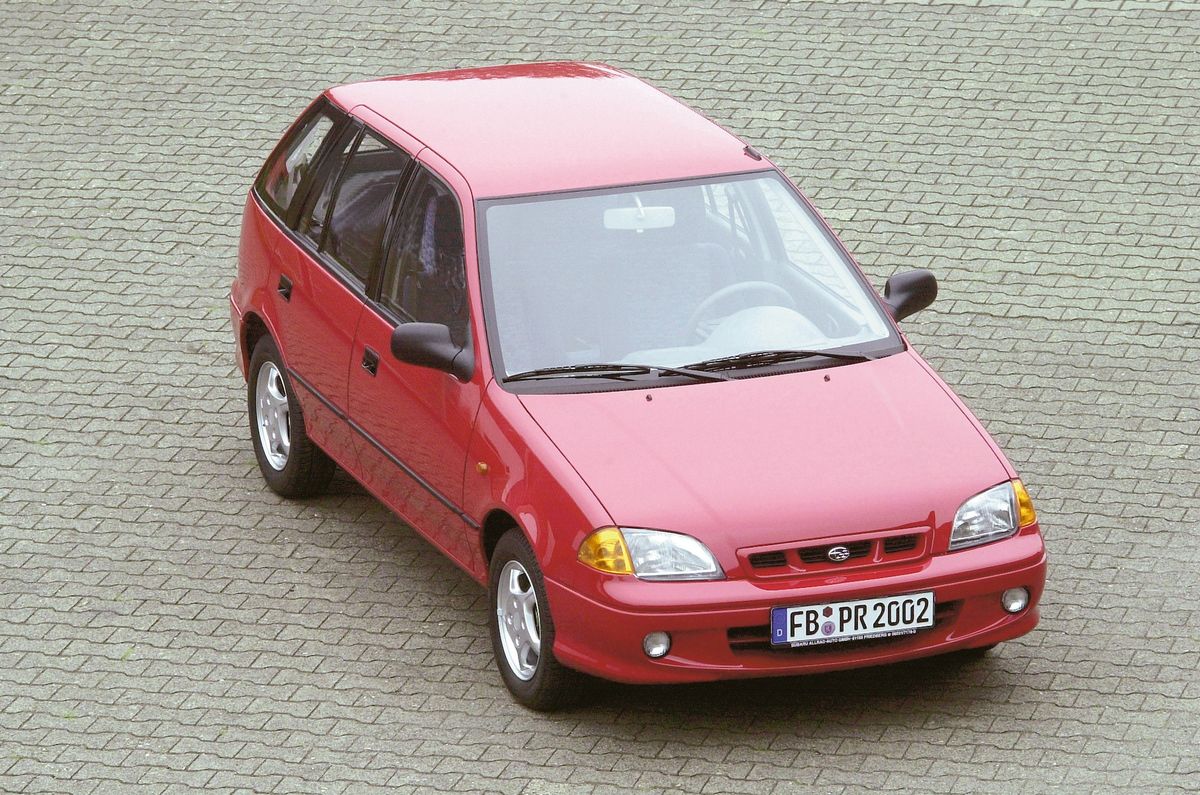 Subaru Justy 1995. Carrosserie, extérieur. Mini 5-portes, 2 génération