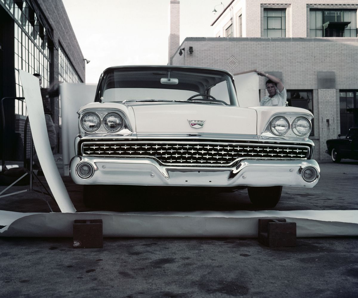 Ford Galaxie 1959. Carrosserie, extérieur. Coupé sans montants, 1 génération