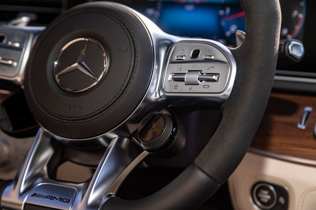 Mercedes GLS AMG 2020. Steering wheel. SUV 5-doors, 2 generation