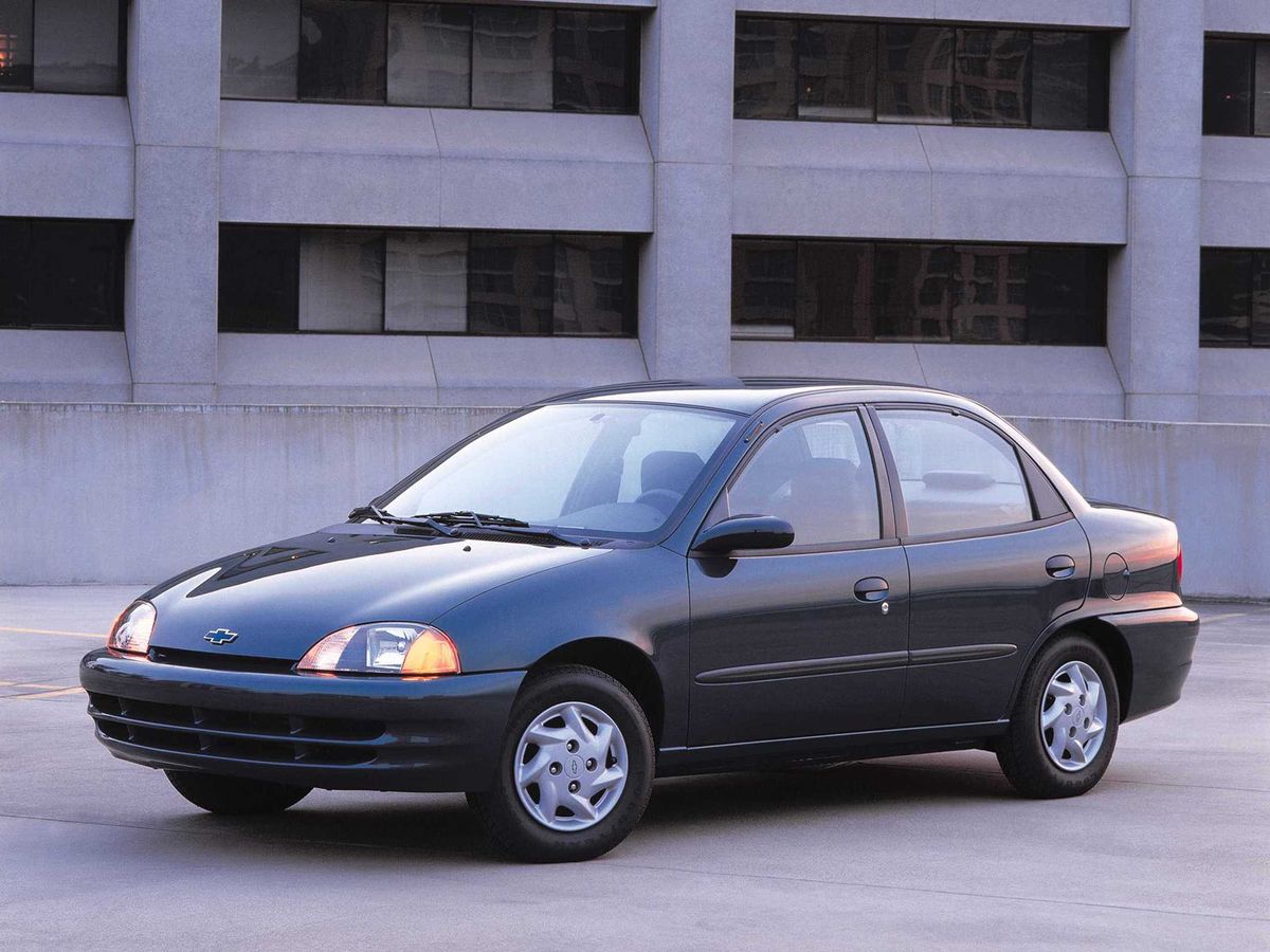 Chevrolet Metro 1998. Carrosserie, extérieur. Berline, 1 génération