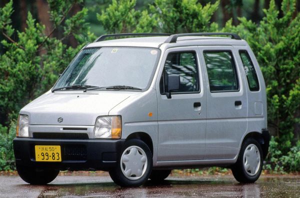 Suzuki Wagon R 1993. Carrosserie, extérieur. Monospace compact, 1 génération