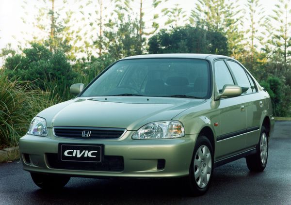 Honda Civic 1999. Carrosserie, extérieur. Berline, 6 génération, restyling
