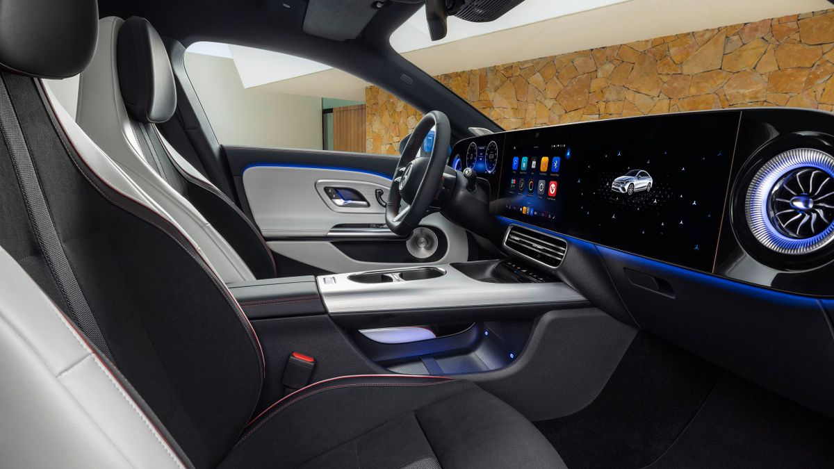 Mercedes CLA 2025. Передние сидения. Седан, 3 поколение