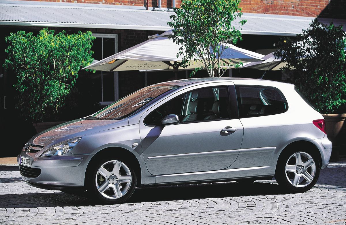 Peugeot 307 2001. Carrosserie, extérieur. Hatchback 3-portes, 1 génération