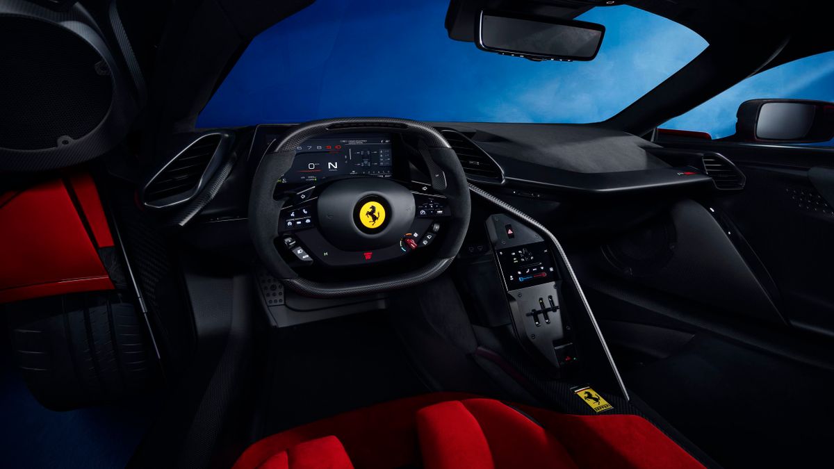 Ferrari F80 2024. Панель приборов. Купе, 1 поколение