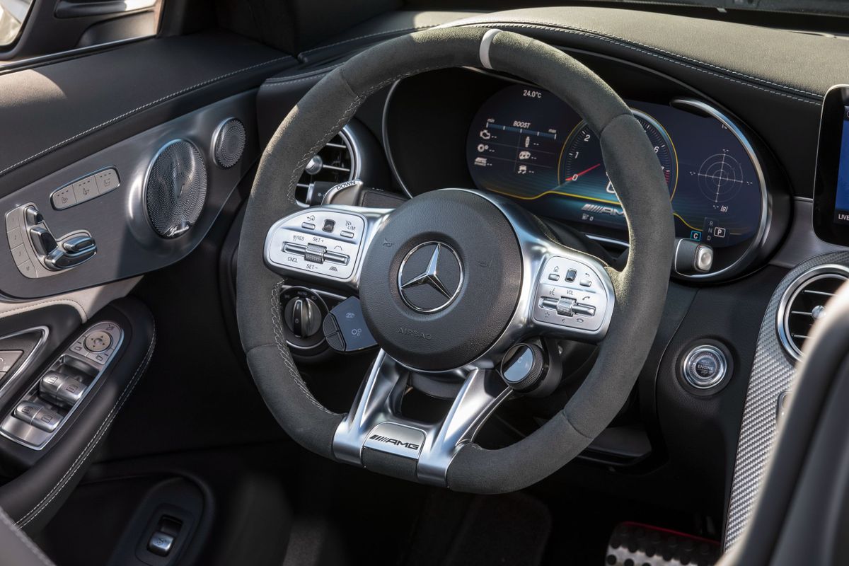 Mercedes C-Class AMG 2018. Dashboard. Cabrio, 4 generation, restyling