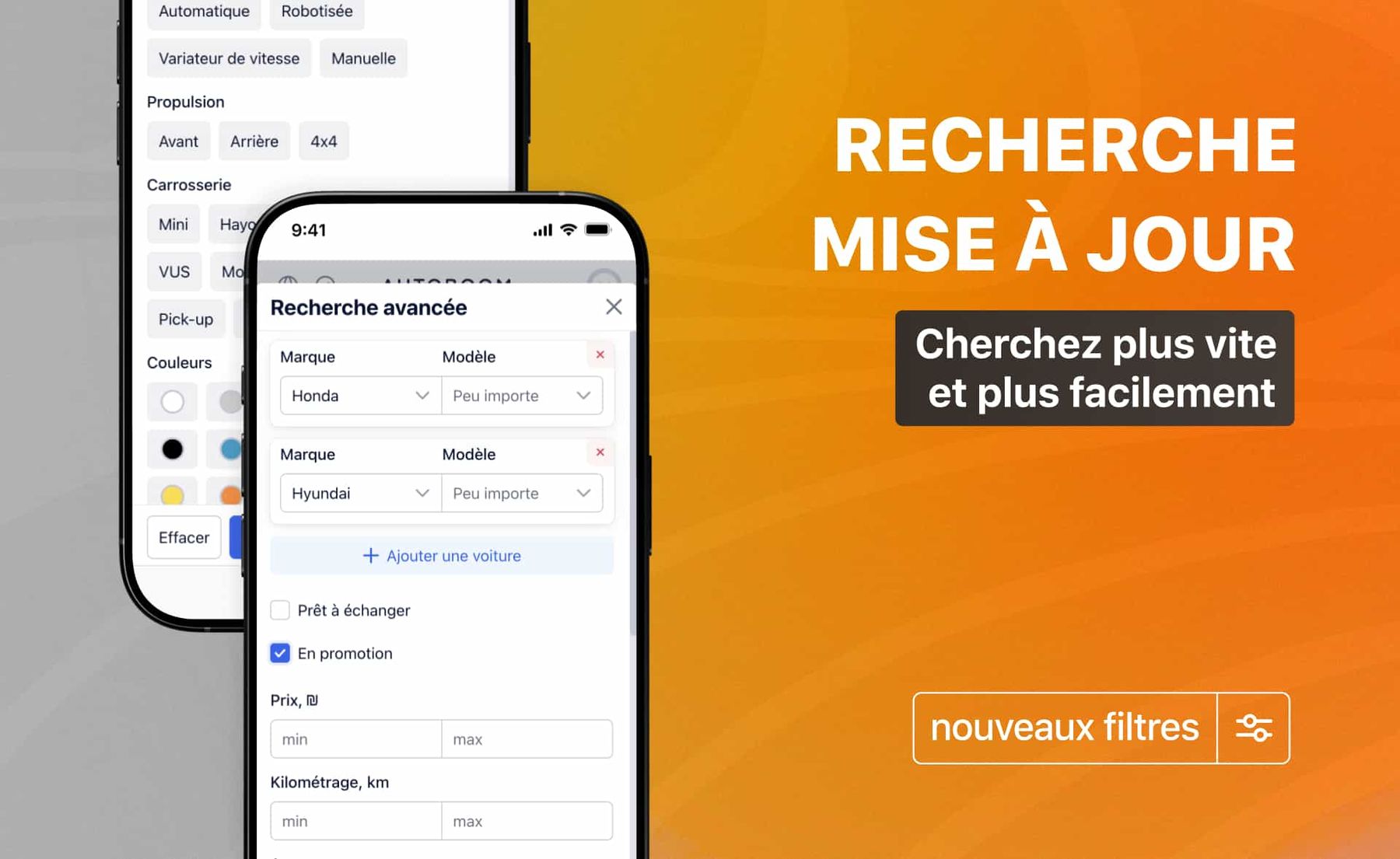 Recherche mise à jour et nouvelles fonctionnalités pour vos annonces