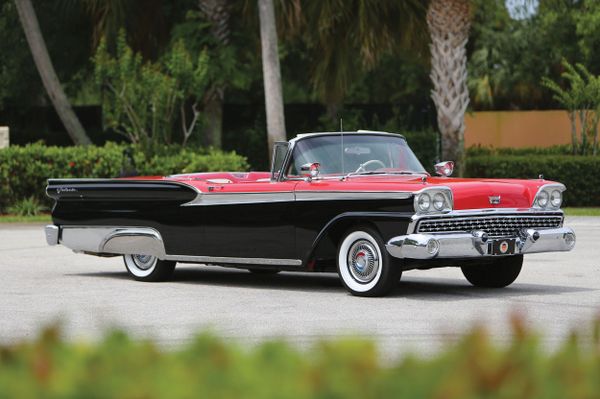 Ford Galaxie 1959. Carrosserie, extérieur. Cabriolet, 1 génération