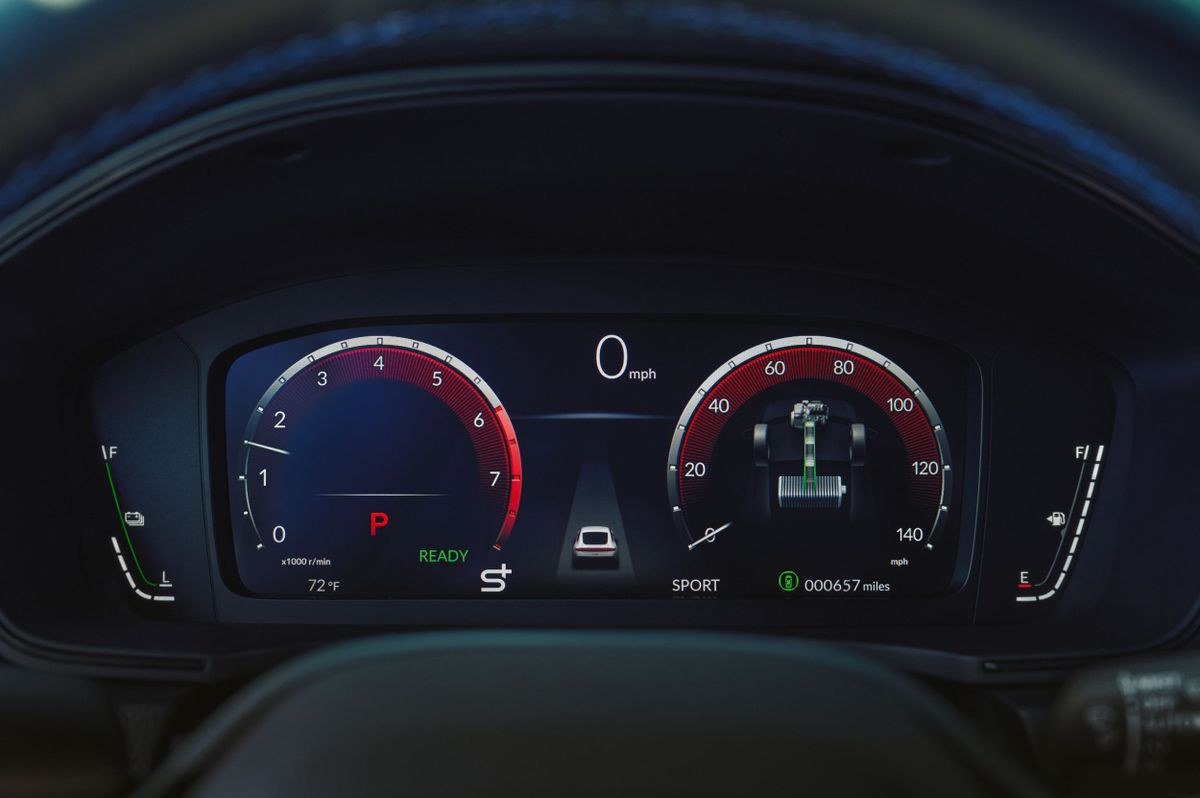 Honda Prelude 2025. Панель приборов. Купе, 6 поколение