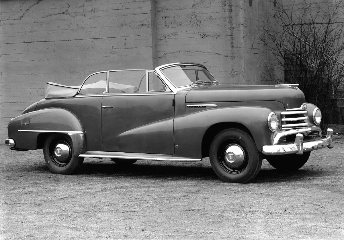 Opel Kapitan 1951. Carrosserie, extérieur. Cabriolet, 1 génération, restyling
