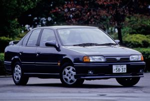 Nissan Primera 1990. Carrosserie, extérieur. Berline, 1 génération