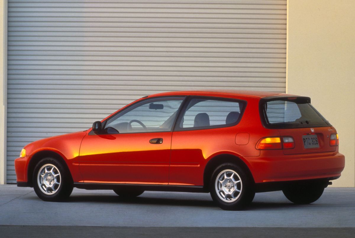 Honda Civic (USA) 1991. Bodywork, Exterior. Mini 3-doors, 5 generation