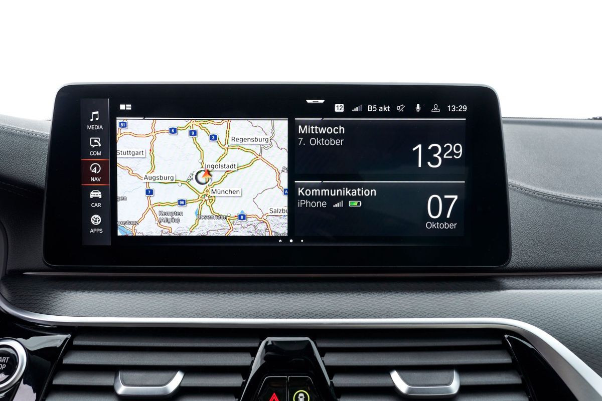 BMW 5 series 2020. Navigation system. Sedan, 7 generation, restyling