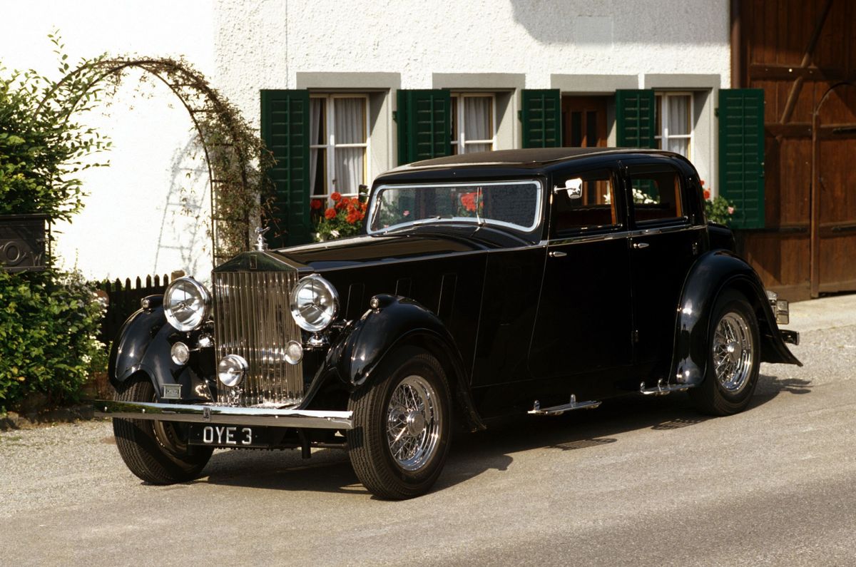 Rolls-Royce Phantom 1936. Carrosserie, extérieur. Berline, 3 génération