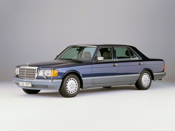 Mercedes S-Class 1985. Carrosserie, extérieur. Berline longue, 2 génération, restyling