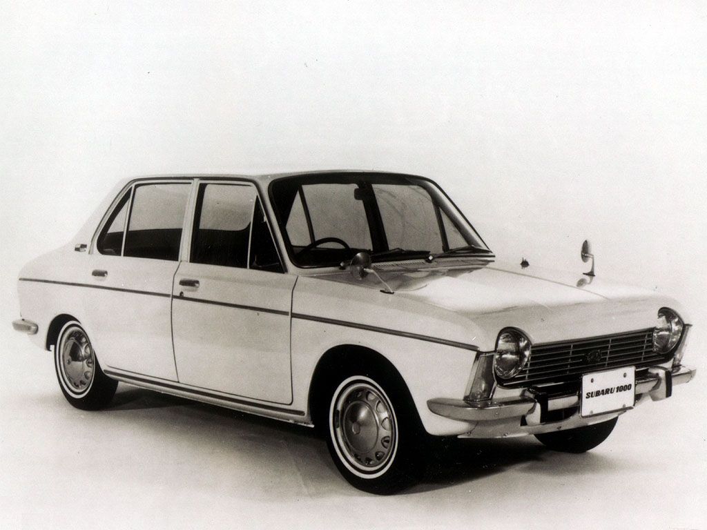 Subaru 1000 1965. Carrosserie, extérieur. Berline, 1 génération