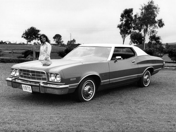 Ford Torino 1972. Carrosserie, extérieur. Coupé sans montants, 3 génération