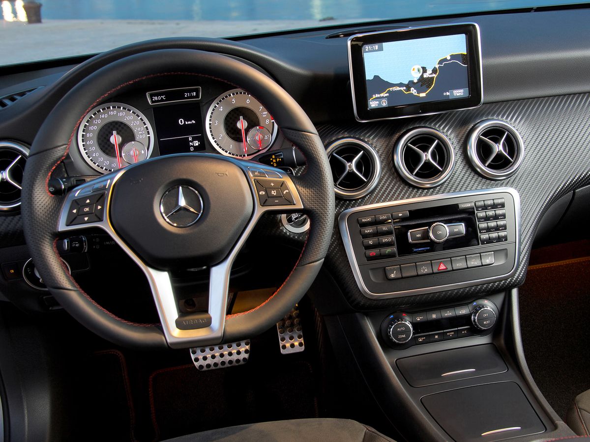 Mercedes A-Class 2012. Dashboard. Hatchback 5-door, 3 generation