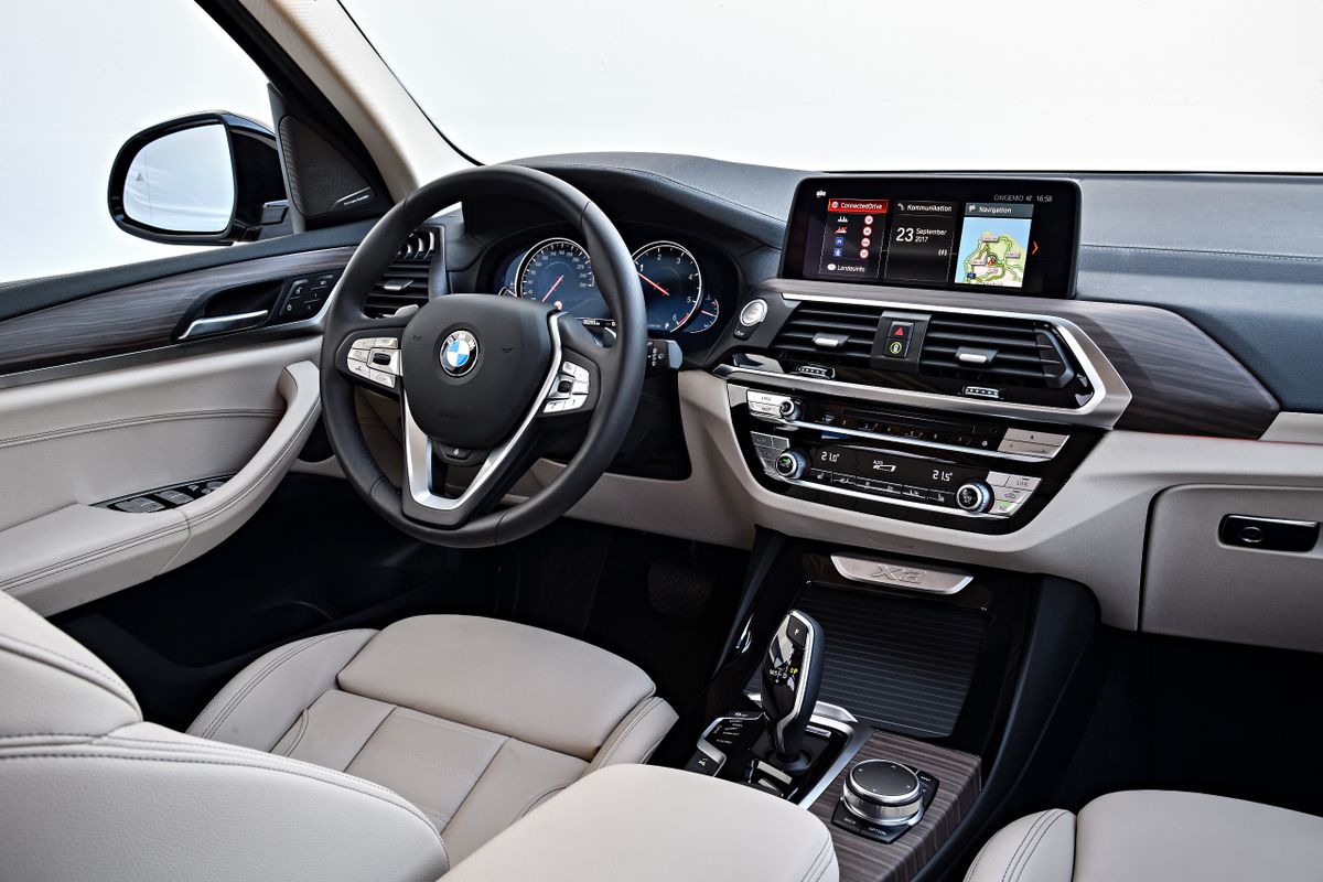 BMW X3 2017. Front seats. SUV 5-doors, 3 generation