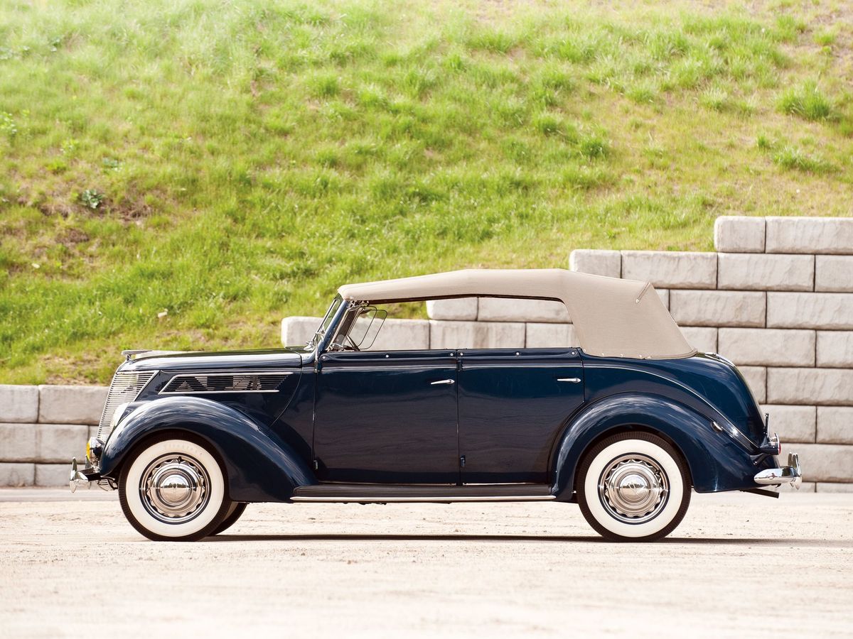 Ford V8 1936. Carrosserie, extérieur. Phaeton, 2 génération