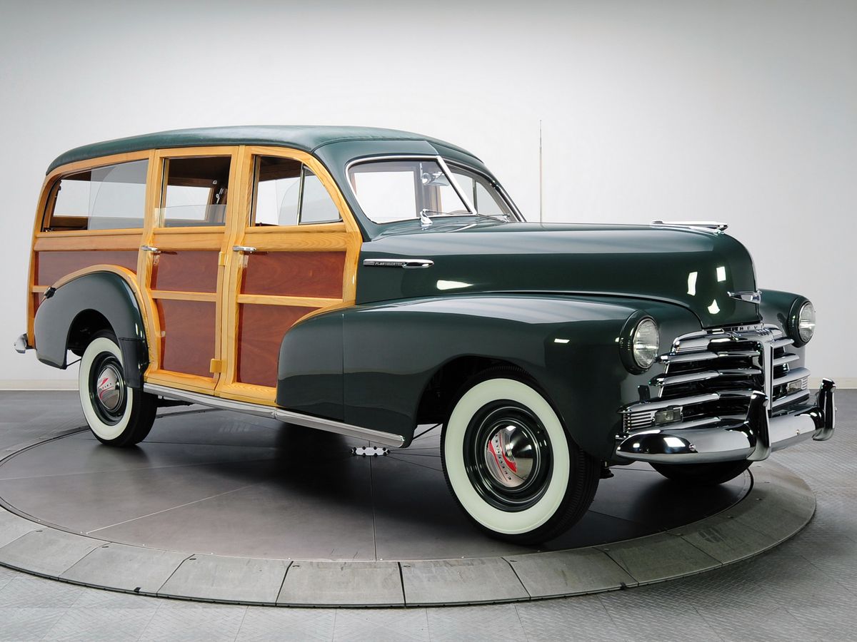 Chevrolet Fleetmaster 1946. Carrosserie, extérieur. Break 5-portes, 1 génération