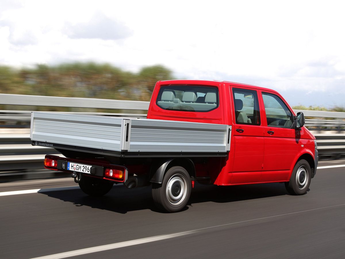 Volkswagen Transporter 2009. Bodywork, Exterior. Pickup double-cab, 5 generation, restyling