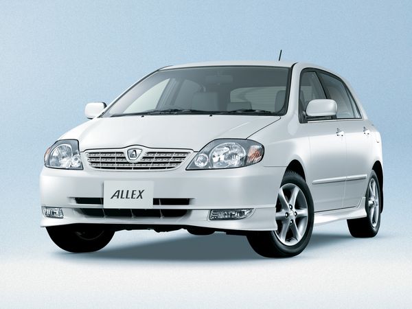 טויוטה אלכס 2001. מרכב, צורה. האצ'בק 5 דלתות, 1 דור