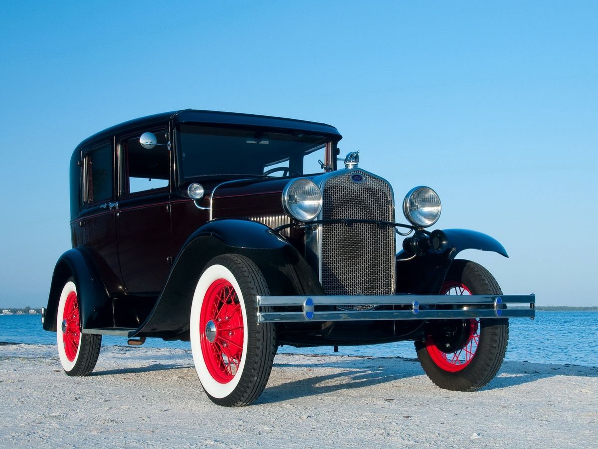 Ford Model A 1927. Carrosserie, extérieur. Berline, 1 génération