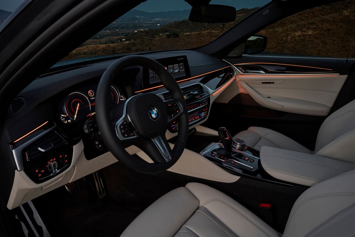 BMW 5 series 2016. Front seats. Sedan, 7 generation